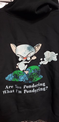 Pinky And The Brain Juniors Girls Hoodie Are You Pondering What I'm? - Picture 3 of 3