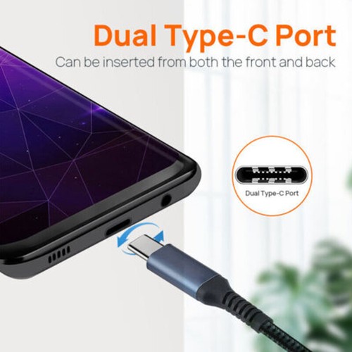 USB C To USB C Fast Charger PD 100W Dual Type C Charging Data Sync USB Cables - Zdjęcie 12 z 14