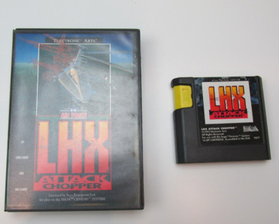 Sega Genesis LHX Attack Chopper *missing manual*  tested  Air Force