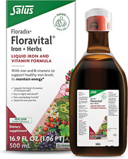 Floravital Liquid Iron  Vitamins Formula - Liquid Iron Supplement with B Comple