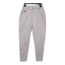 Lee High Waist Mom Jeans White Denim 28 Waist Vintage 80s 90s