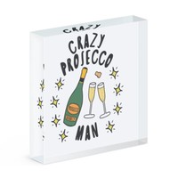 VerrüCkte Prosecco Mann Stars Acryl Foto Block Rahmen Lustiger Witz Vatertag