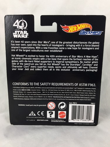 Star Wars - Hot Wheels - 40th Anniversary - Tie Fighter - Die Cast Car - 2016 - Picture 2 of 6