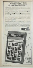 Bowmar 901B Electronic Handheld Calculator Vintage 1972 Print Ad AD Calculator