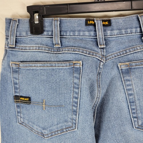 ARIAT Mens 30X32 M4 Low Rise Boot Cut Denim Jeans Outdoor Work Wear - Picture 6 of 9