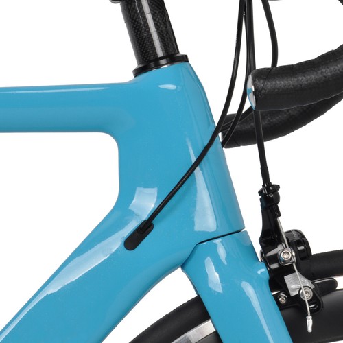 54cm Carbon Bicycle Aero Full Road bike frame Wheels 700C Clincher Fork V brake - Picture 8 of 11
