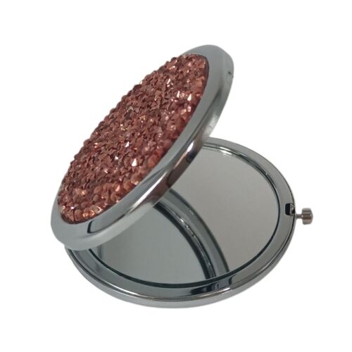 Portable Cosmetic Mirror Round Metal Mirror Travel Mirror Flip Round Mirror H... - Picture 3 of 7