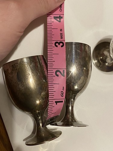 Vintage Leonard E.P.N.S. Silverplated Shot Cups Set Of 4 - Picture 4 of 4