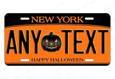 Happy Halloween New York State License Plate Design For Auto ATV Bike Moped