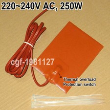 Engine Oil Pan Sump Tank Heater 220~240V 250W Protection Engine Reduce Wear