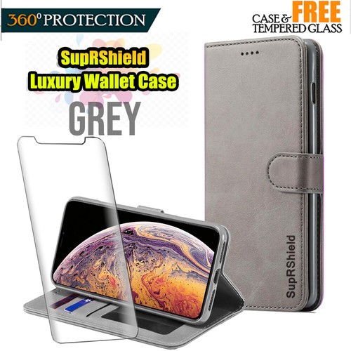 For iPhone 15 16e 14 13 12 11 Pro Max Plus SE XR Wallet Case Leather Flip Cover - Picture 27 of 44