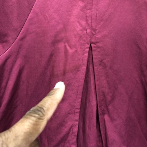 Ambition Womens Swing Coat Size Large Light Plum Round Collar Fabric Buttons - Picture 10 of 15