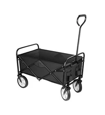 YSSOA Rolling Folding & Rolling Collapsible Garden Cart, Outdoor Camping Wago...