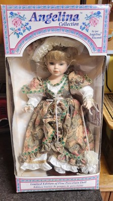 Angelina Visconti Angelina Collection 1998 Fine Porcelain Doll, In Box With Tags