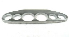 Finned Gauge Panel 2 X 3-38 Holes 4 X 2-116 Holes Polished W93001p