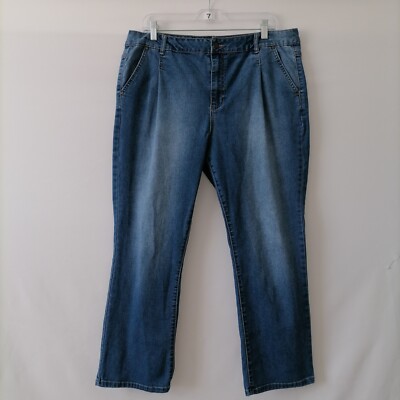 D. Jeans Womens Denim Blue High Rise Slash Pocket Ankle Denim