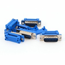 5pcs D-SUB DB15 15 Pin Male IDC Type Adapter Connector for Flat Ribbon Cable