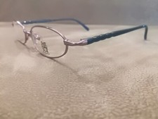 Jean Paul Gaultier JPG Vintage OVAL Eyeglasses 57-0051 Silver Purple 52-16