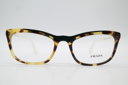 Brille Prada VPR 10V Braun Grün Weiß Oval Brillengestell eyeglasses Neu - Bild 1 von 6