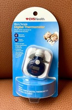 CVS Micro Temple Digital Thermometer w/Case 6 Second Reading