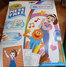 CRAYOLA COLOR WONDER FEATURING MS RACHEL INCLUDES 18 PGS  5 MARKERS AGES 3 NEW