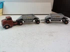 LESNEY MATCHBOX KING, 1964, K4 FRUEHAUF HOPPER 2 TRAILER GMC TRACTOR,SEMI TRUCK