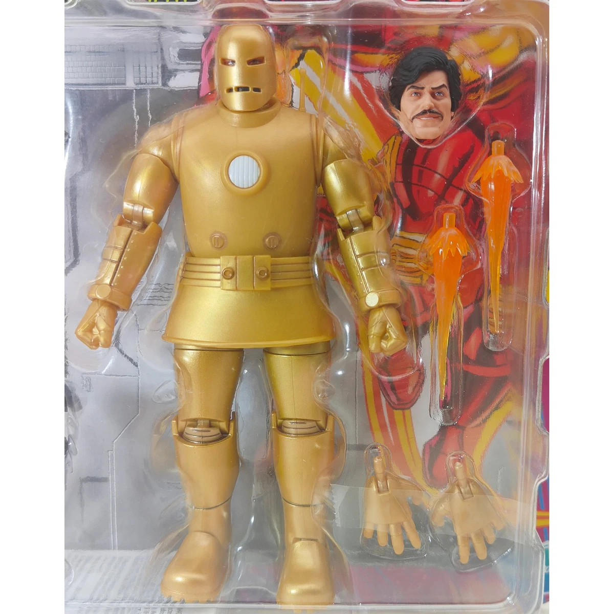 Figura de acción Hasbro Iron Man modelo 01 oro Marvel Legends