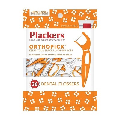 Plackers Orthopick  Flossers 36 Count (Pack of 1)