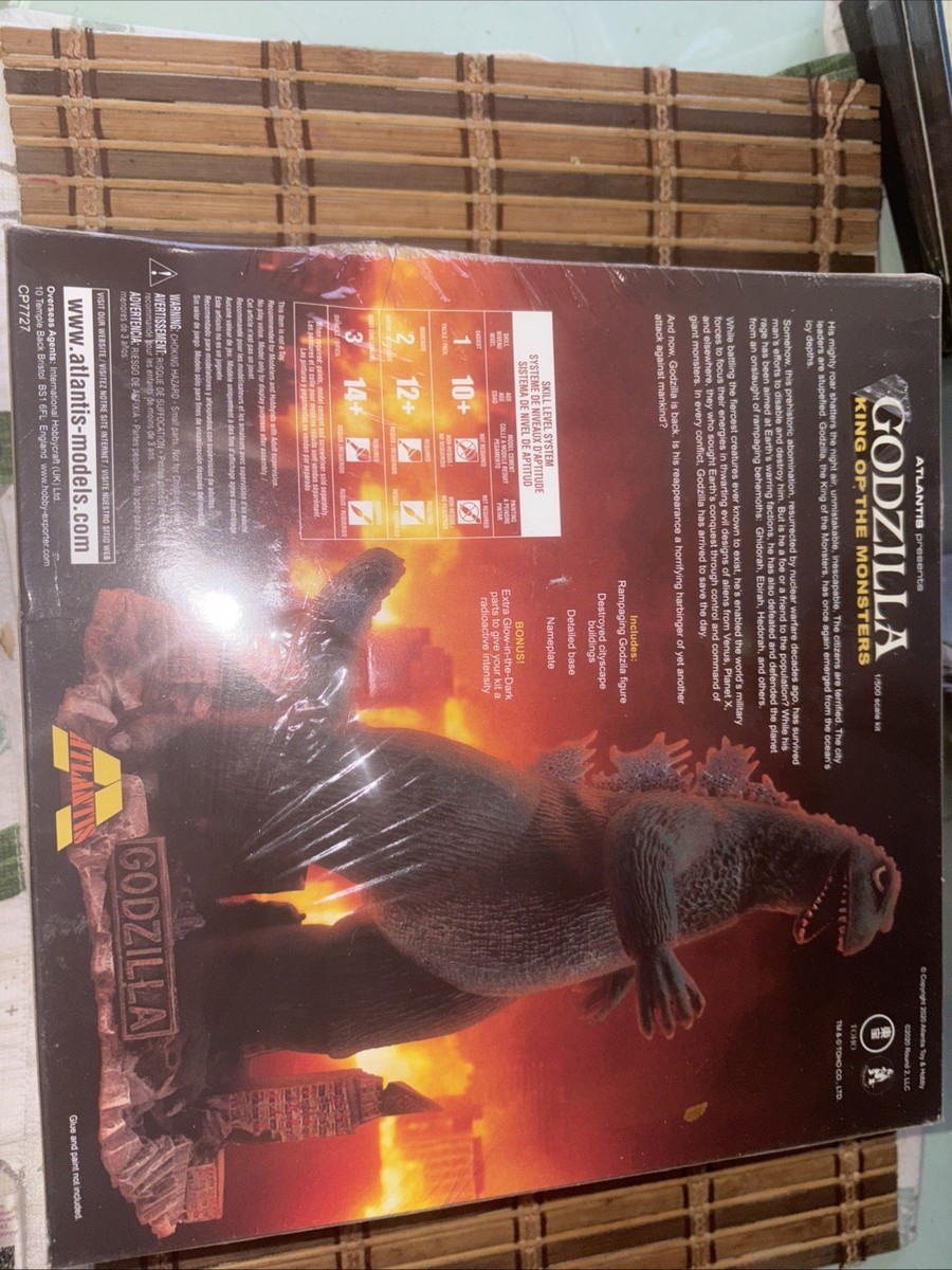 Atlantis Godzilla King of All Monster Glow in The Dark Plastic