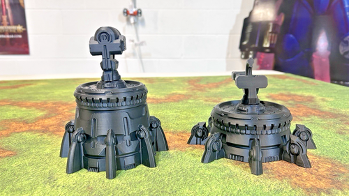 Tabletop Terrain: 9 pcs: Xenos Buildings/Guns - Great for Warhammer 40K/KillTeam - Picture 14 of 21