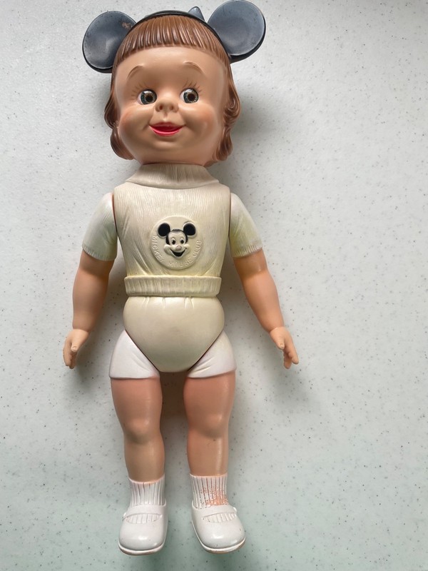 Vintage Disney Mouseketeer Doll (Walt Disney, 1950s Mickey Mouse Club) w/dress