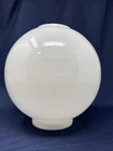Antique Vintage GWTW White Milk Glass Globe Ball Banquet Lamp Shade 4” Fitter B