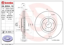 Brembo 09.B354.11 Brake Disc for Nissan, Renault