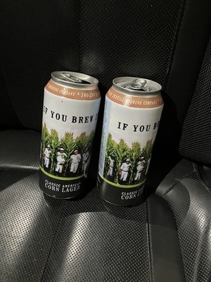 (2) If You Brew It Empty Cans Field Of Dreams Textile Brewing Company