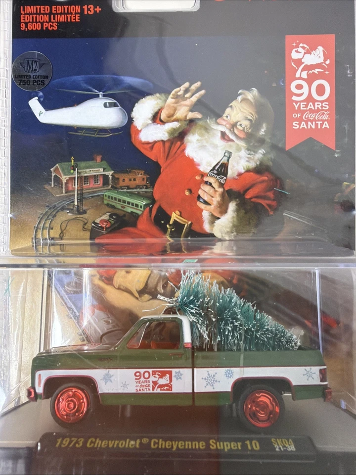 2021 M2 Chase 1973 Chevrolet Cheyenne Super 10 Coca Cola Christmas Tree 1/750 - Image 2 of 4