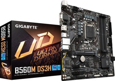 GIGABYTE B560M DS3H Mainboard Sockel 1200 Intel B560 DDR4 Dual Channel µATX M.2