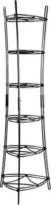 Lodge 6-Tier, Kitchen and Pantry Cast Iron Cookware Storage Organizing Black