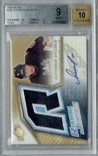 BGS 9 Alexander Ovechkin 2005 SPX Rookie Jersey #190 Auto #117/499 Rookie Card