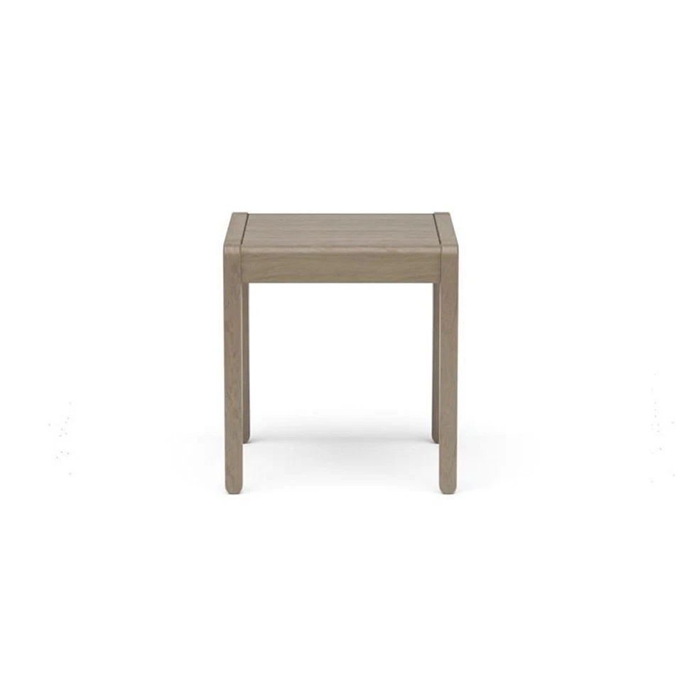 Mesa auxiliar de exterior de madera Homestyles Sustain en gris Foto 3 de 4