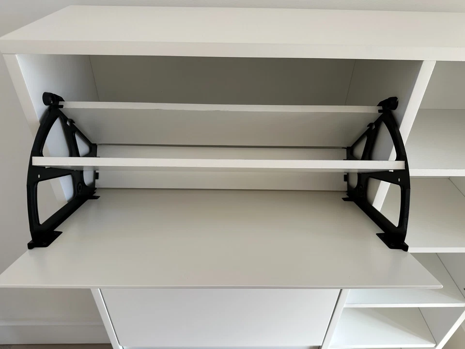 Made.com Shoe Cabinet White with Gold legs Excellent Condition read descriptions - Image 4 of 4