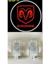 New 2x Glass Lens 3d Shadow Lights Car Courtesy Light For Dodge Challenger Srt