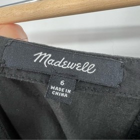 Madwell Black Eyelet Frilled Strap Ruffle Trim Jumpsuit