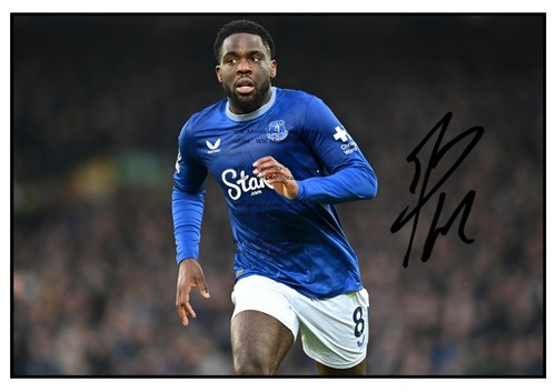 11456. Orel Mangala Signed Pictures A4 Prints Everton Forest Lyon Belgium etc.