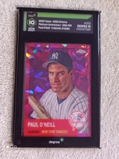 2022 Topps Chrome Platinum #252 Paul O'Neil Fuschia Atomic Refractor /100 Gem MT