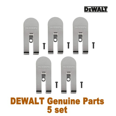 #ad Genuine DeWalt Belt Clip Hook N435687 = N305589 Includes Screws 5set $52.00