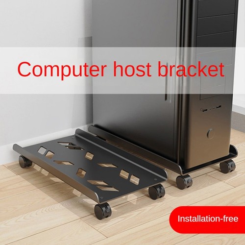 2X(Adjustable Computer Tower Stand with Rolling Caster Wheels Mobile PC7555 - Afbeelding 6 van 9