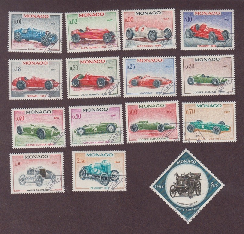 Monaco 1967.  Grand Prix Racing Cars of Monaco Complete Set #648-661 #C73 CTO OG