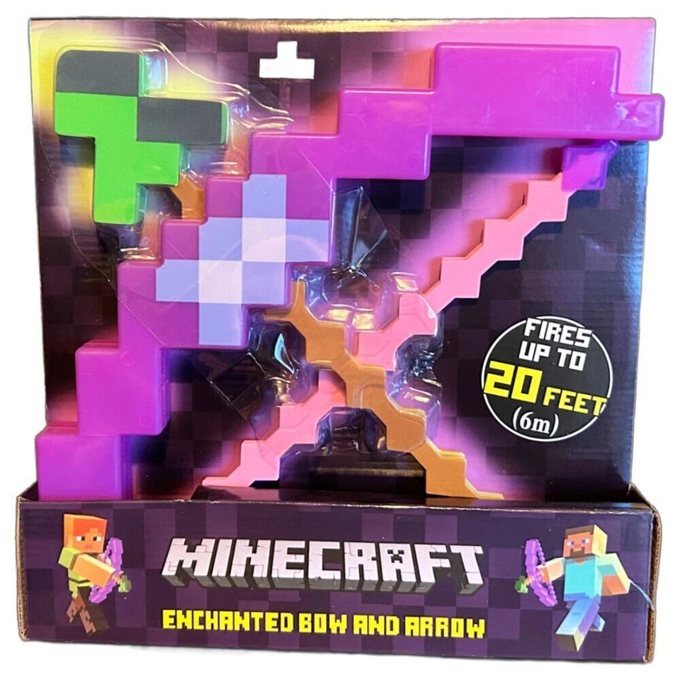 Minecraft Bow And Arrow & Enchanted Bow And Arrow Kids Play Battle Toy - Image 3 of 4