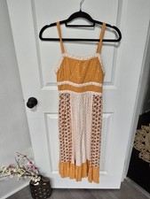 Aeropostale Boho Midi Open Back Dress Sz Small