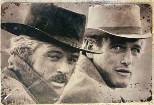 TIN SIGN 8x12 Robert Redford Paul Newman Butch Cassidy Sundance Kid Movie DD4